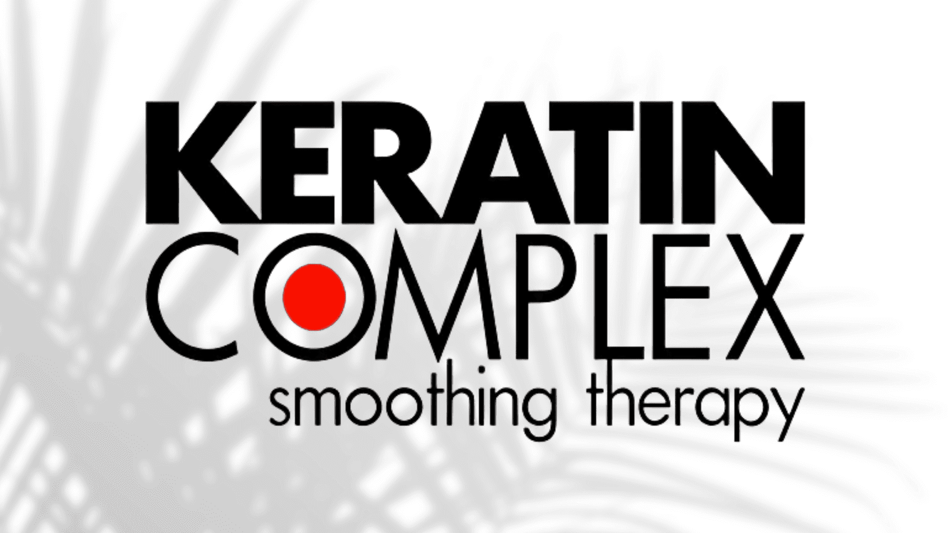 Keratin Complex logo with "smoothing therapy" text below.